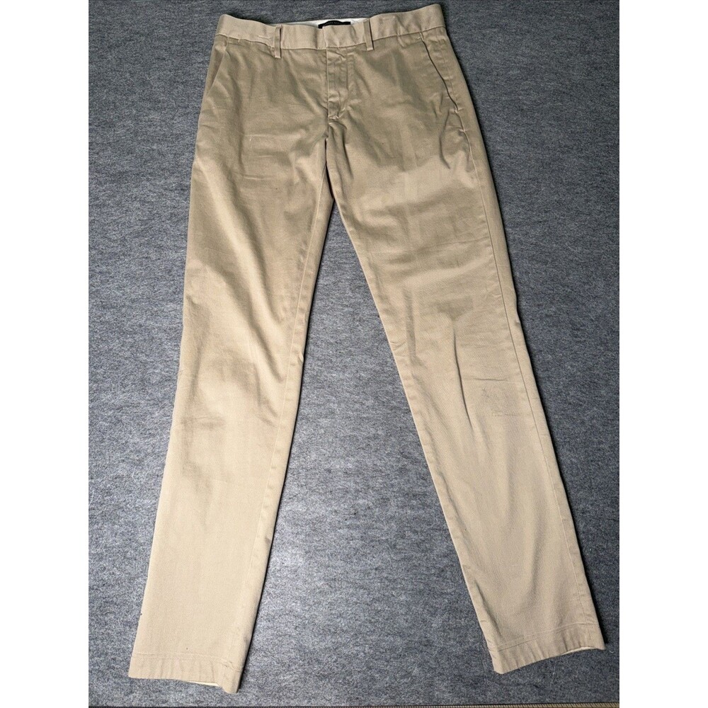 Banana Republic Chino Pants Mens 30x32 Beige Cotton Stretch Tapered Fit